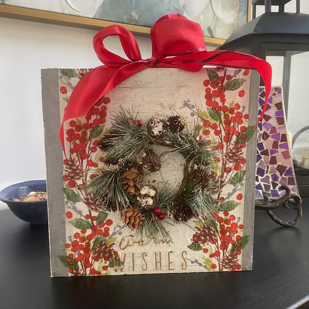 Holiday Decor ~ Handmade ~ Decoupage
